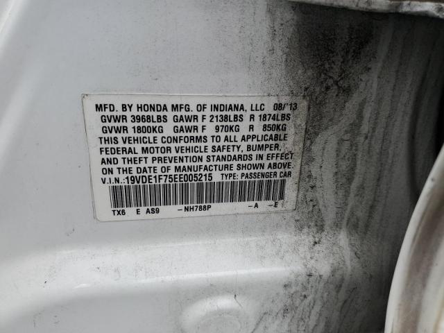 19VDE1F75EE005215 - 2014 ACURA ILX 20 TECH WHITE photo 12