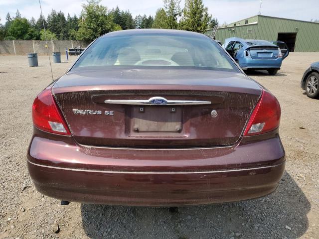 1FAFP53U21G153124 - 2001 FORD TAURUS SE BURGUNDY photo 6