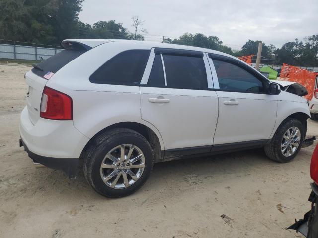 2FMDK3JC5EBB03986 - 2014 FORD EDGE SEL WHITE photo 3