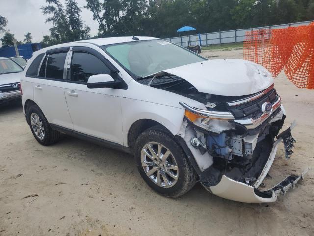 2FMDK3JC5EBB03986 - 2014 FORD EDGE SEL WHITE photo 4