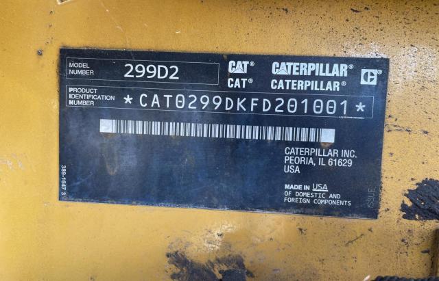 CAT0299DKFD201001 - 2016 CATERPILLAR 299D2 YELLOW photo 10