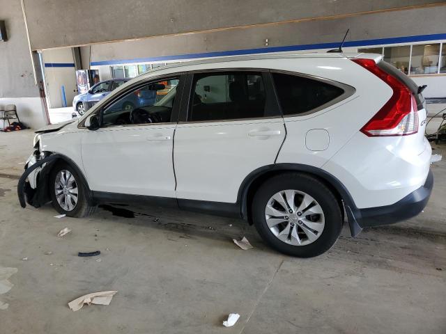 5J6RM4H72DL014212 - 2013 HONDA CR-V EXL WHITE photo 2