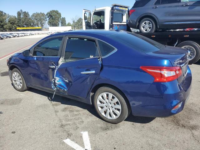 3N1AB7AP1HY362779 - 2017 NISSAN SENTRA S BLUE photo 2