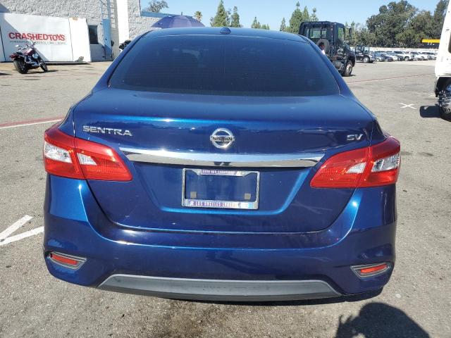 3N1AB7AP1HY362779 - 2017 NISSAN SENTRA S BLUE photo 6