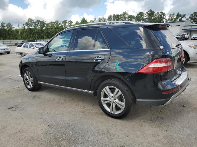 4JGDA5HB6CA038862 - 2012 MERCEDES-BENZ ML 350 4MATIC BLACK photo 2