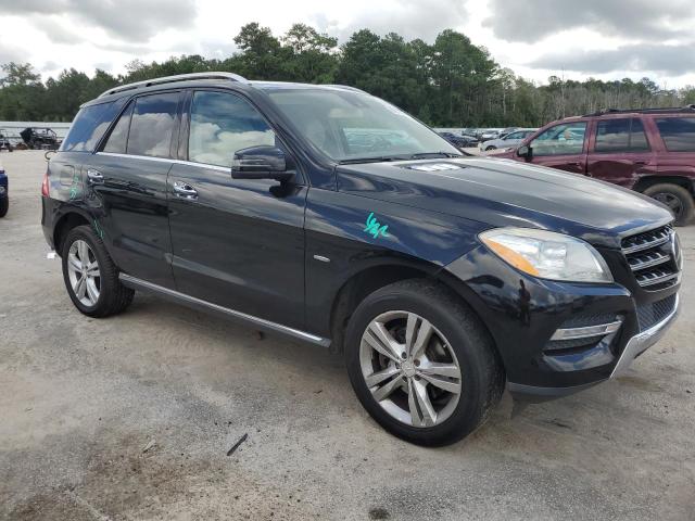4JGDA5HB6CA038862 - 2012 MERCEDES-BENZ ML 350 4MATIC BLACK photo 4
