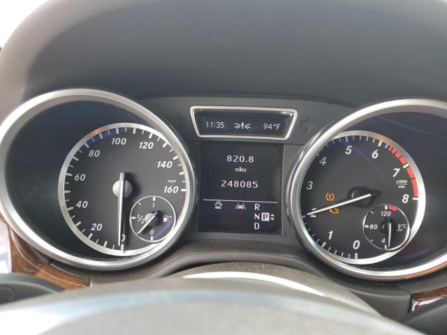 4JGDA5HB6CA038862 - 2012 MERCEDES-BENZ ML 350 4MATIC BLACK photo 9