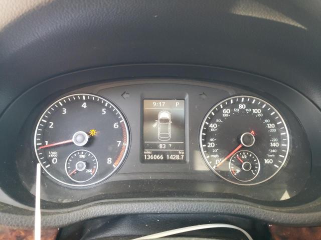 1VWCP7A33CC080033 - 2012 VOLKSWAGEN PASSAT SEL WHITE photo 9