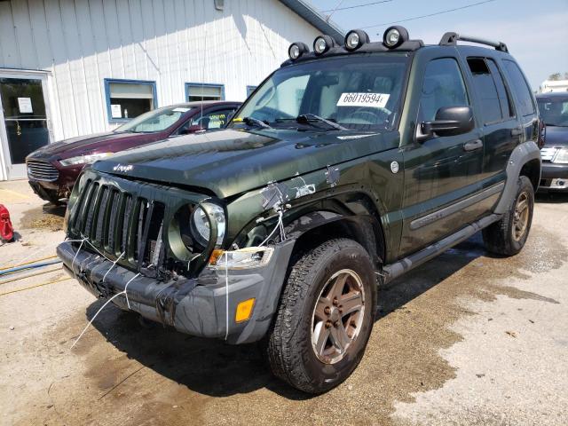 1J4GL38KX6W232733 - 2006 JEEP LIBERTY RENEGADE GREEN photo 1