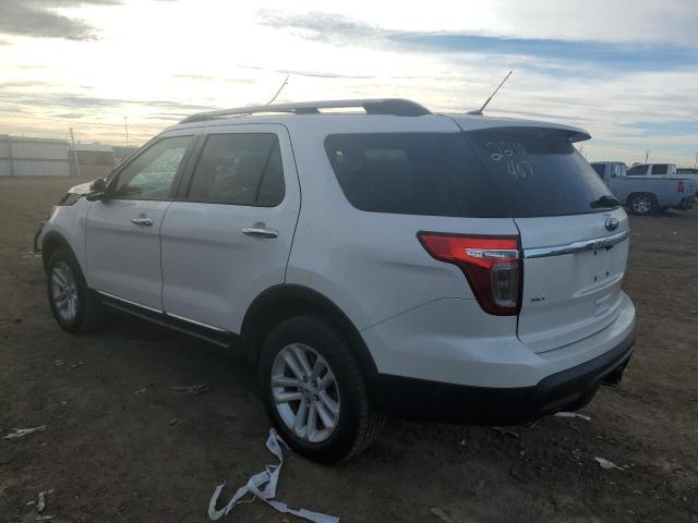 1FM5K8D80EGC12356 - 2014 FORD EXPLORER XLT WHITE photo 3