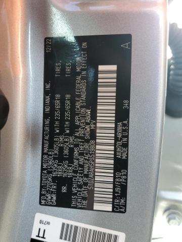 5TDZARAH5PS519808 - 2023 TOYOTA HIGHLANDER HYBRID LE SILVER photo 14