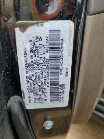 4T1BF22KXYU934152 - 2000 TOYOTA CAMRY LE BLACK photo 12