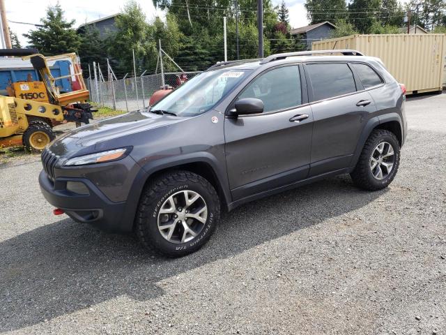 1C4PJMBS7FW648104 - 2015 JEEP CHEROKEE TRAILHAWK GRAY photo 1