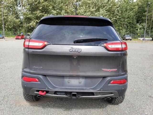 1C4PJMBS7FW648104 - 2015 JEEP CHEROKEE TRAILHAWK GRAY photo 6