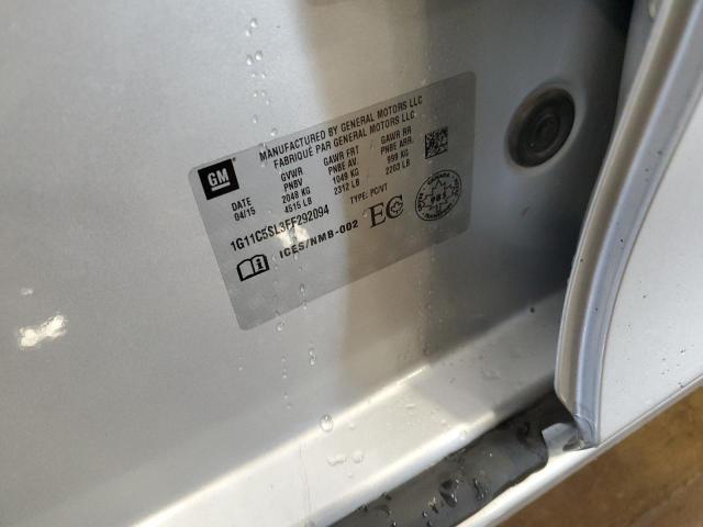 1G11C5SL3FF292094 - 2015 CHEVROLET MALIBU 1LT GRAY photo 12
