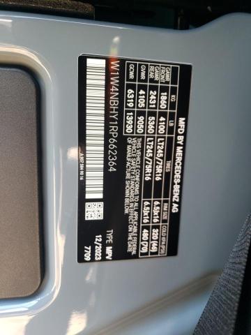 W1W4NBHY1RP662364 - 2024 MERCEDES-BENZ SPRINTER 2500 GRAY photo 13