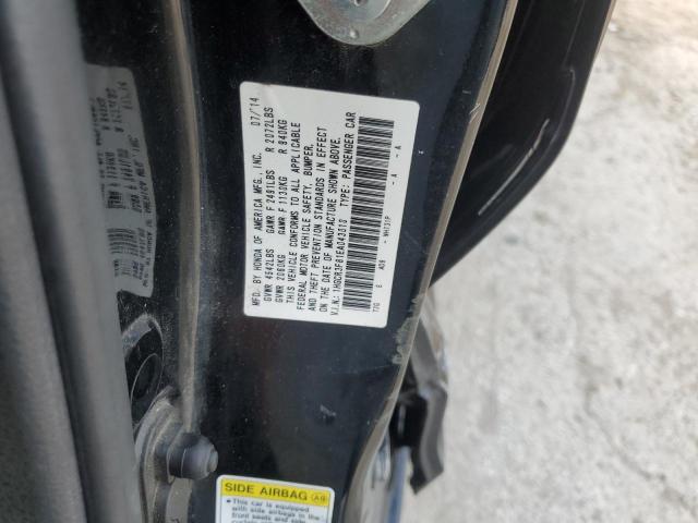1HGCR3F81EA043010 - 2014 HONDA ACCORD EXL BLACK photo 12