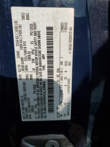 5LMCJ3D9XKUL33864 - 2019 LINCOLN MKC RESERVE BLUE photo 13