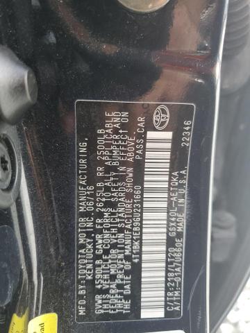 4T1BK1EB9GU231660 - 2016 TOYT AVALON XLE 黑色 照片 12