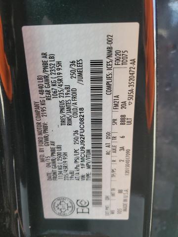 1FMCU9J92FUC08218 - 2015 FORD ESCAPE TITANIUM Қара фото 12