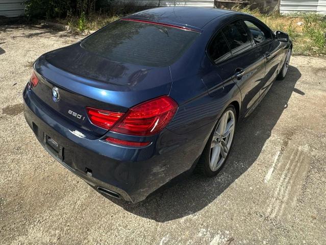 WBA6B2C5XFD799372 - 2015 BMW 650 I GRAN COUPE BLUE photo 4
