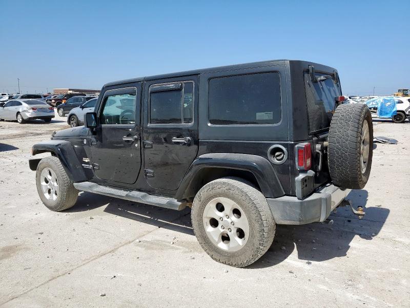 1C4BJWEG1EL258760 - 2014 JEEP WRANGLER U SAHARA BLACK photo 2