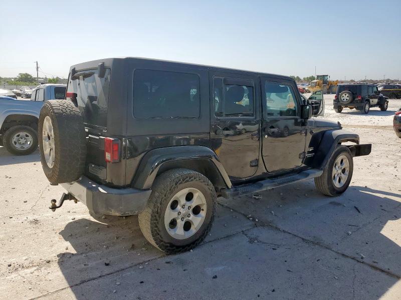 1C4BJWEG1EL258760 - 2014 JEEP WRANGLER U SAHARA BLACK photo 3