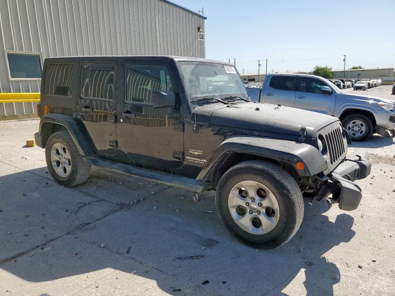 1C4BJWEG1EL258760 - 2014 JEEP WRANGLER U SAHARA BLACK photo 4