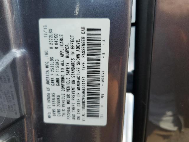 19UUB2F55HA004451 - 2017 ACURA TLX TECH GRAY photo 12