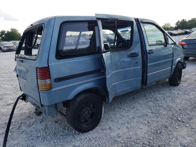 1FMCA11U3LZA95750 - 1990 FORD AEROSTAR TEAL photo 3