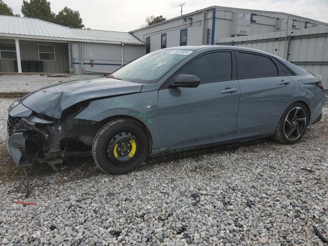 KMHLR4AF2MU185076 - 2021 HYUNDAI ELANTRA N LINE GRAY photo 1