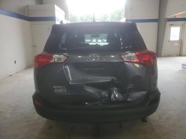 JTMBFREV3FD143719 - 2015 TOYOTA RAV4 LE Մոխրագույն լուսանկար 6