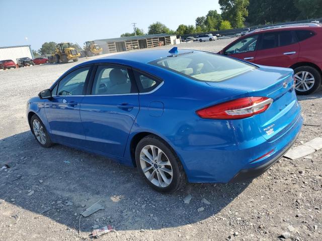 3FA6P0LU1LR213523 - 2020 FORD FUSION SE BLUE photo 2