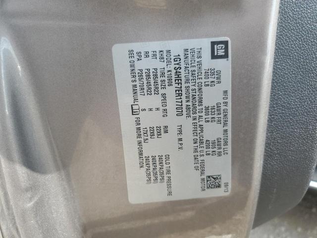 1GYS4HEF7ER177070 - 2014 CADILLAC ESCALADE ESV LUXURY 灰色 照片 13