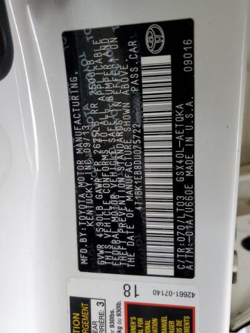 4T1BK1EB8DU075722 - 2013 TOYOTA AVALON BASE Ağ foto 12