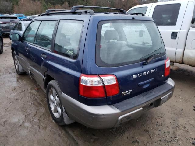 JF1SF65542H733953 - 2002 SUBARU FORESTER S ლურჯი ფოტო 3
