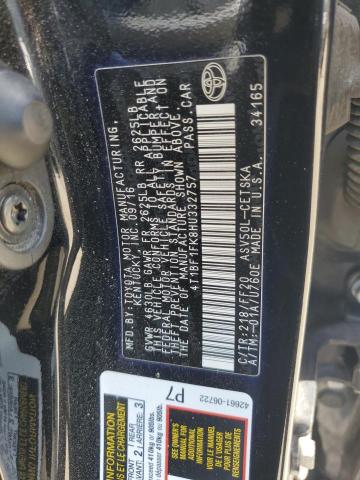 4T1BF1FK8HU332757 - 2017 TOYOTA CAMRY LE Noir photo 12