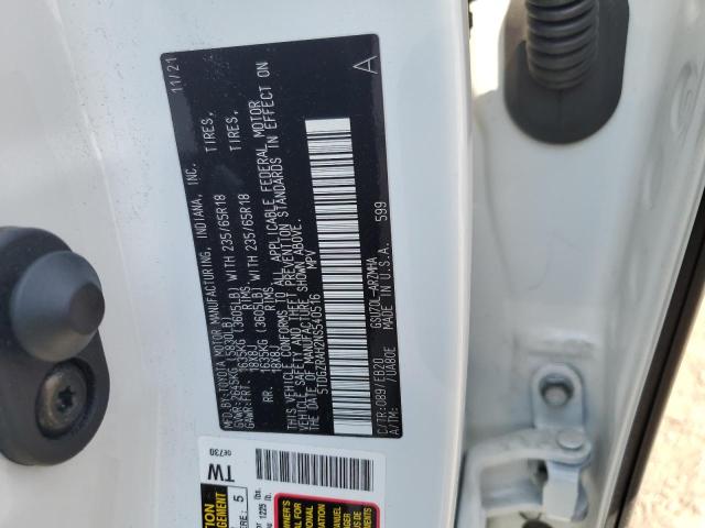 5TDGZRAH2NS540516 - 2022 TOYOTA HIGHLANDER XLE Ağ foto 13