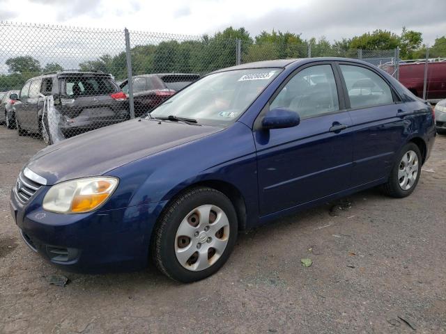 KNAFE222595592854 - 2009 KIA SPECTRA EX BLUE photo 1