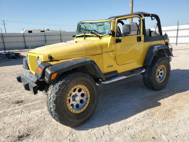 1J4FA29P81P308796 - 2001 JEEP WRANGLER / SE YELLOW photo 1