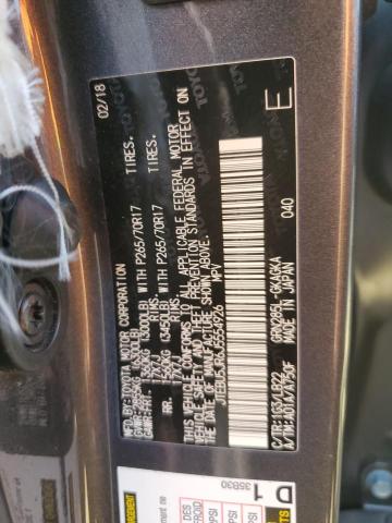 JTEBU5JR6J5554926 - 2018 TOYOTA 4RUNNER SR5/SR5 PREMIUM 灰色 照片 14