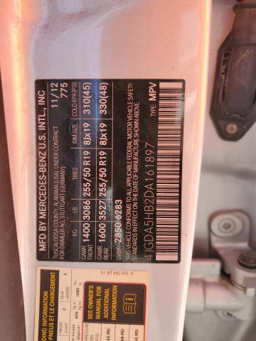 4JGDA5HB2DA161897 - 2013 MERCEDES-BENZ ML 350 4MATIC SILVER photo 14