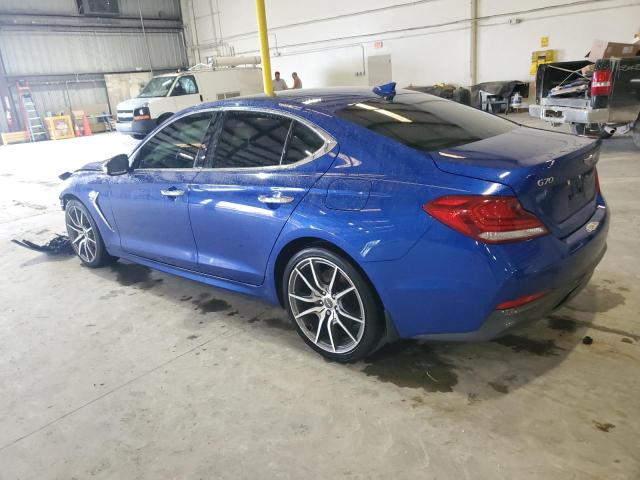 KMTG44LA7KU034139 - 2019 GENESIS G70 PRESTIGE BLUE photo 2