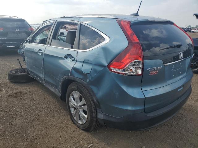 2HKRM4H76EH611021 - 2014 HONDA CR-V EXL ლურჯი ფოტო 2