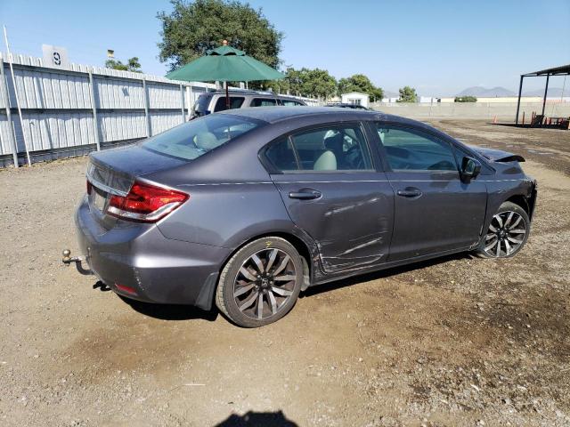 2HGFB2F93EH511356 - 2014 HONDA CIVIC EXL GRAY photo 3