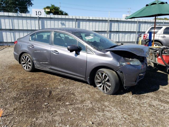 2HGFB2F93EH511356 - 2014 HONDA CIVIC EXL Մոխրագույն լուսանկար 4