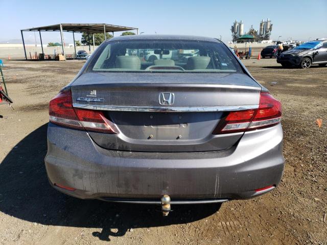 2HGFB2F93EH511356 - 2014 HONDA CIVIC EXL Մոխրագույն լուսանկար 6