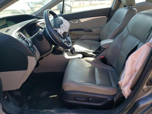 2HGFB2F93EH511356 - 2014 HONDA CIVIC EXL Մոխրագույն լուսանկար 7