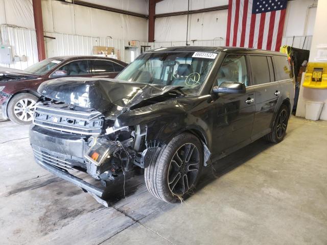 2FMHK6DT7DBD33798 - 2013 FORD FLEX LIMITED CHARCOAL photo 2