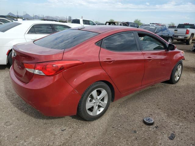 KMHDH4AE0CU291829 - 2012 HYUNDAI ELANTRA GLS MAROON photo 3